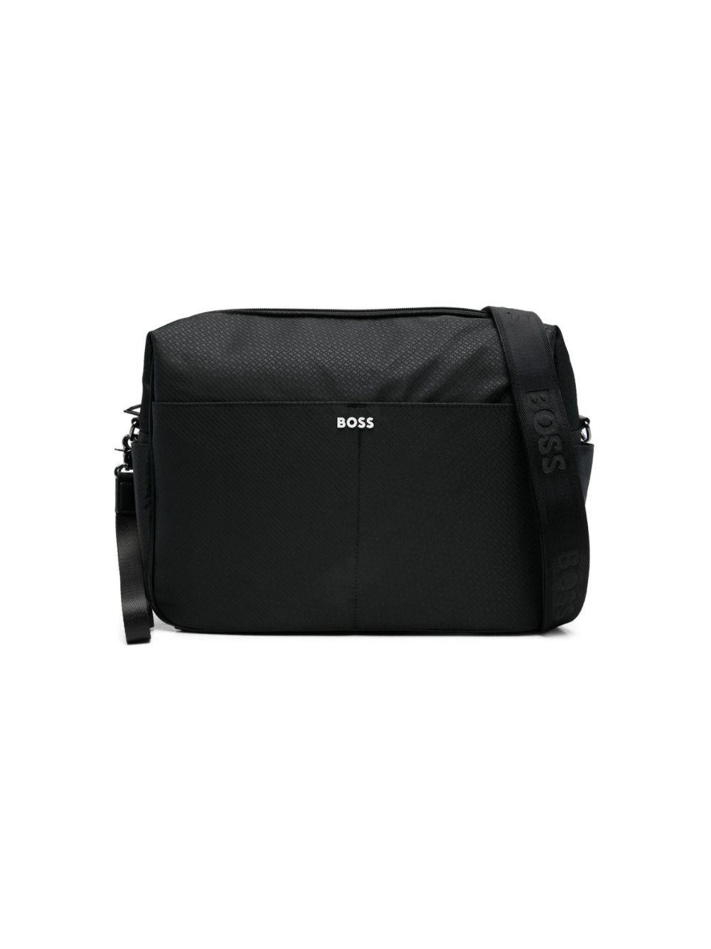 Borsa fasciatoio per neonati Boss Kids nera con logo J53109 09B BOSS KIDS 