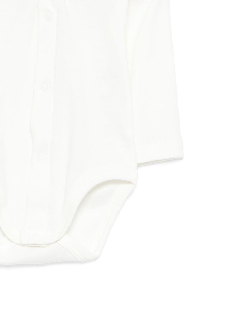 Set t-shirt e pantaloni per neonati Petit Bateau bianco con stampa orsetto all-over A0FQY 01 PETIT BATEAU KIDS 
