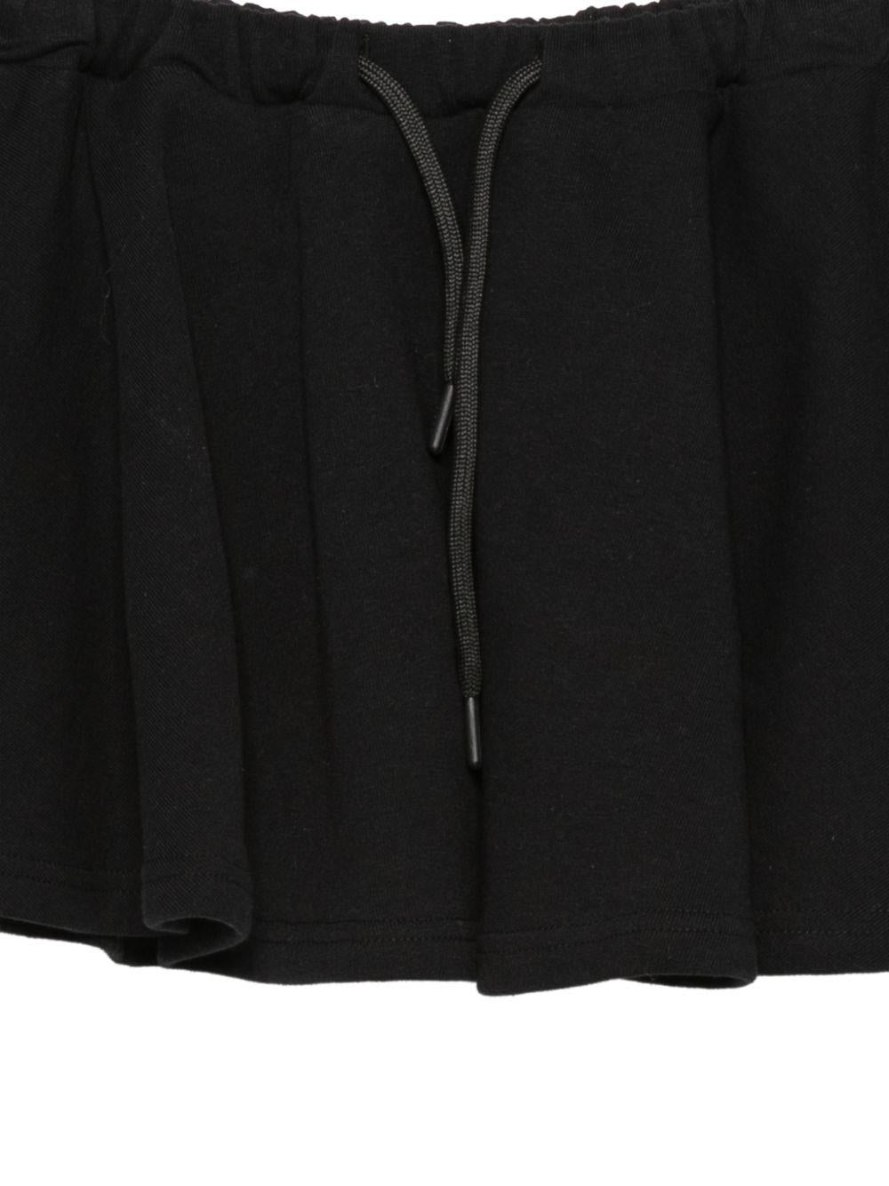 Shorts per bambina MSGM Kids neri con logo sul davanti S6MSJGST075 110 MSGM KIDS 