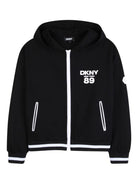 Felpa per bambino DKNY Kids nera con cappuccio D62561 09B DKNY KIDS 