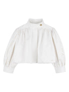 Giacca per bambina Chloé Kids bianca con design laser cut C20837 117 CHLOE' KIDS 