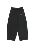 Pantaloni per bambina Balmain Kids neri con logo sul retro BZ6A80 Z3728 930BC BALMAIN KIDS 