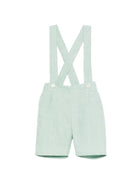 Shorts con bretelle per neonato Mariella Ferrari verdi con vita elasticizzata sul retro PNG7BIS VERDE MARIELLA FERRARI KIDS 
