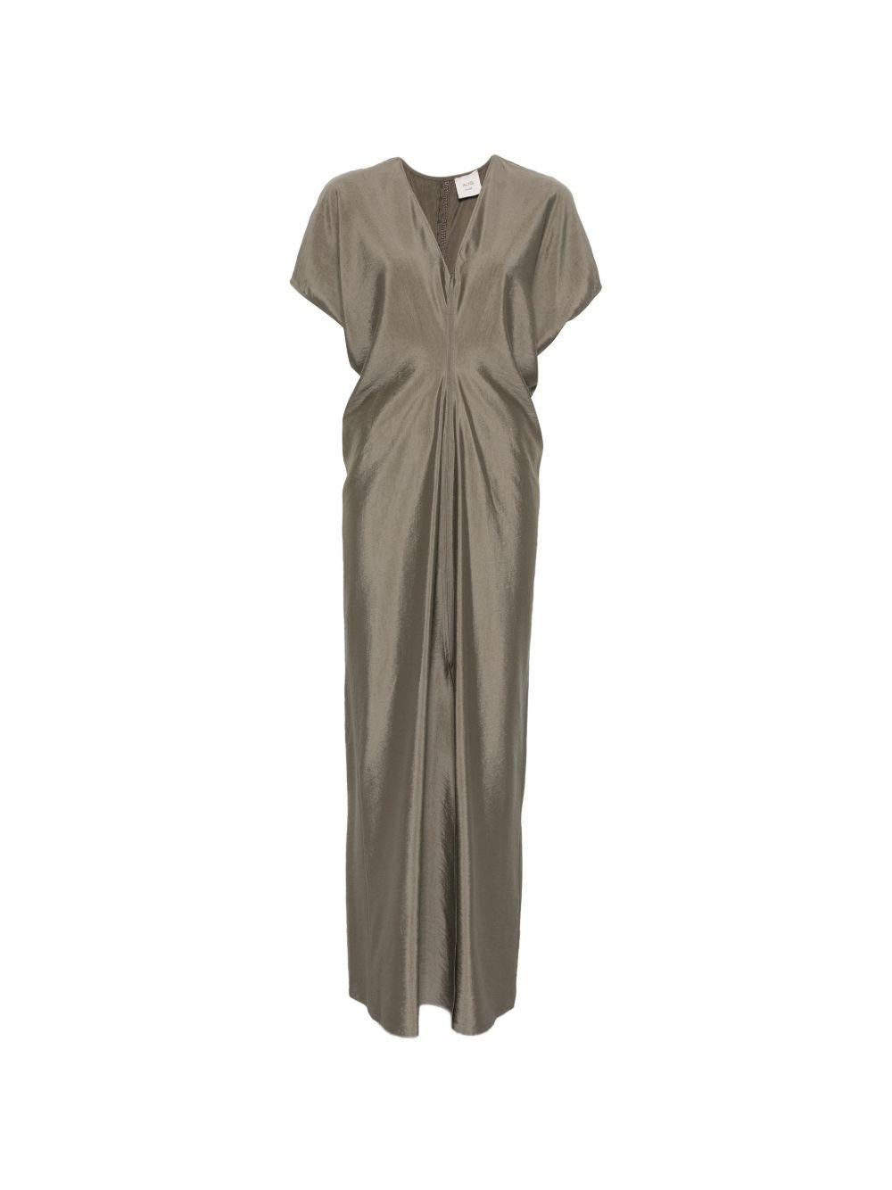 Abito per donna Alysi verde con design drappeggiato 116353 P6215 FA ALYSI 
