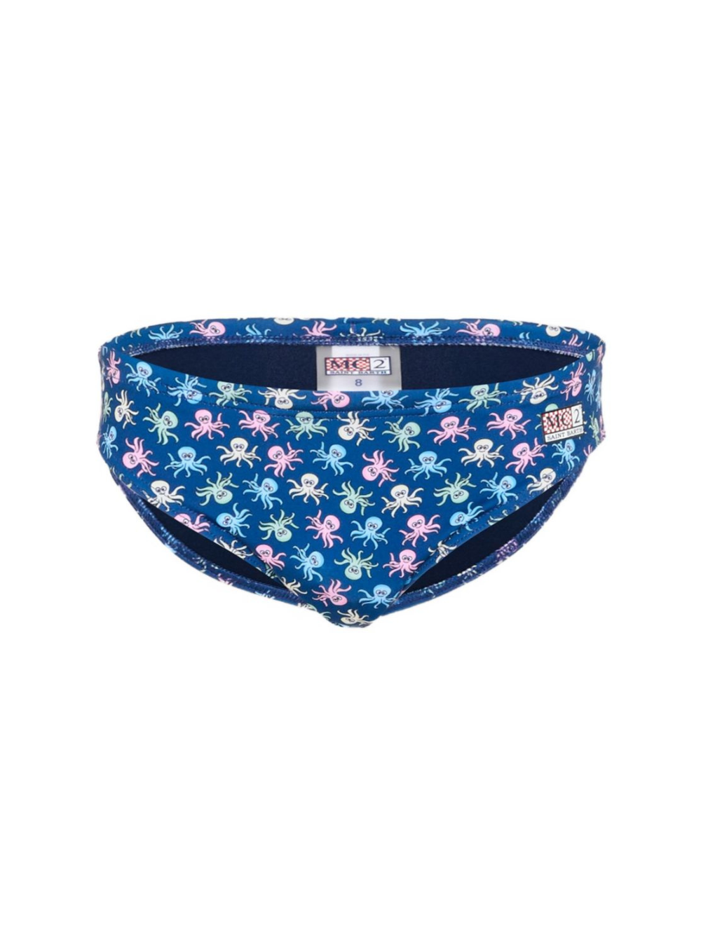 Costume per bambino MC2 Saint Barth Kids blu con stampa grafica polpi all-over BIL0001 00117L MC2 ST. BARTH KIDS 