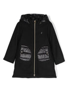 Cappotto per bambina Herno Kids nero con cappuccio GC000049G33344 9300 HERNO KIDS 