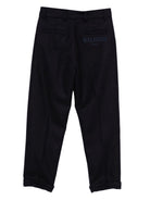 Pantaloni per bambino Balmain Kids blu con logo ricamato BX6P80 I0283 621OR BALMAIN KIDS 