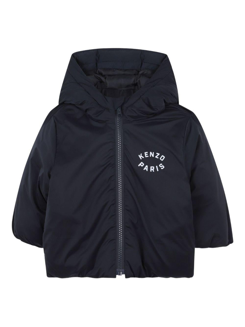 Giubbino per neonato Kenzo Kids blu con motivo Tiger Head K61281 845 KENZO KIDS 