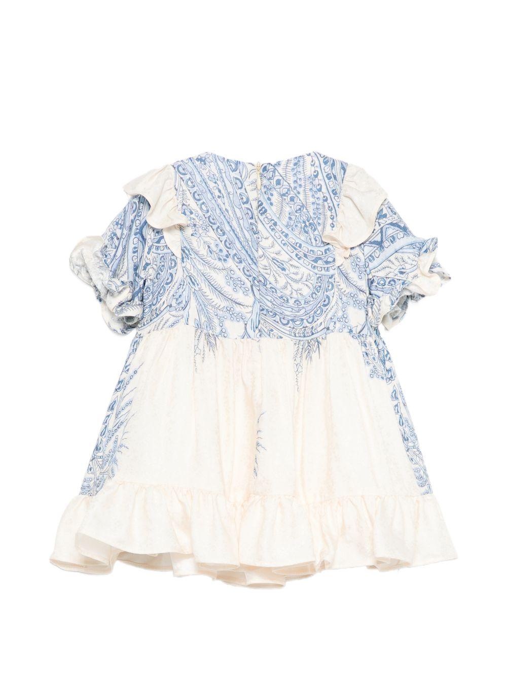 Abito per neonata Etro Kids beige con stampa paisley GY1001 S0221 106CE ETRO KIDS 
