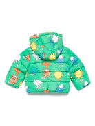 Piumino per neonati Stella McCartney Kids verde con stampa di personaggi TX2527 Z3222 712MC STELLA McCARTNEY KIDS 
