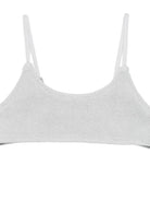 Costume da bagno per bambina MC2 Saint Barth Kids grigio con dettaglio laccetto JAI0003 02934L MC2 ST. BARTH KIDS 