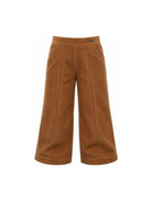 Pantaloni per bambina Monnalisa Kids marrone con tessuto a coste 17H405 8852 0005 MONNALISA KIDS 