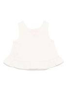 Top per neonata Donsje Francise bianco con orlo increspato 3036300 00003 DONSJE 