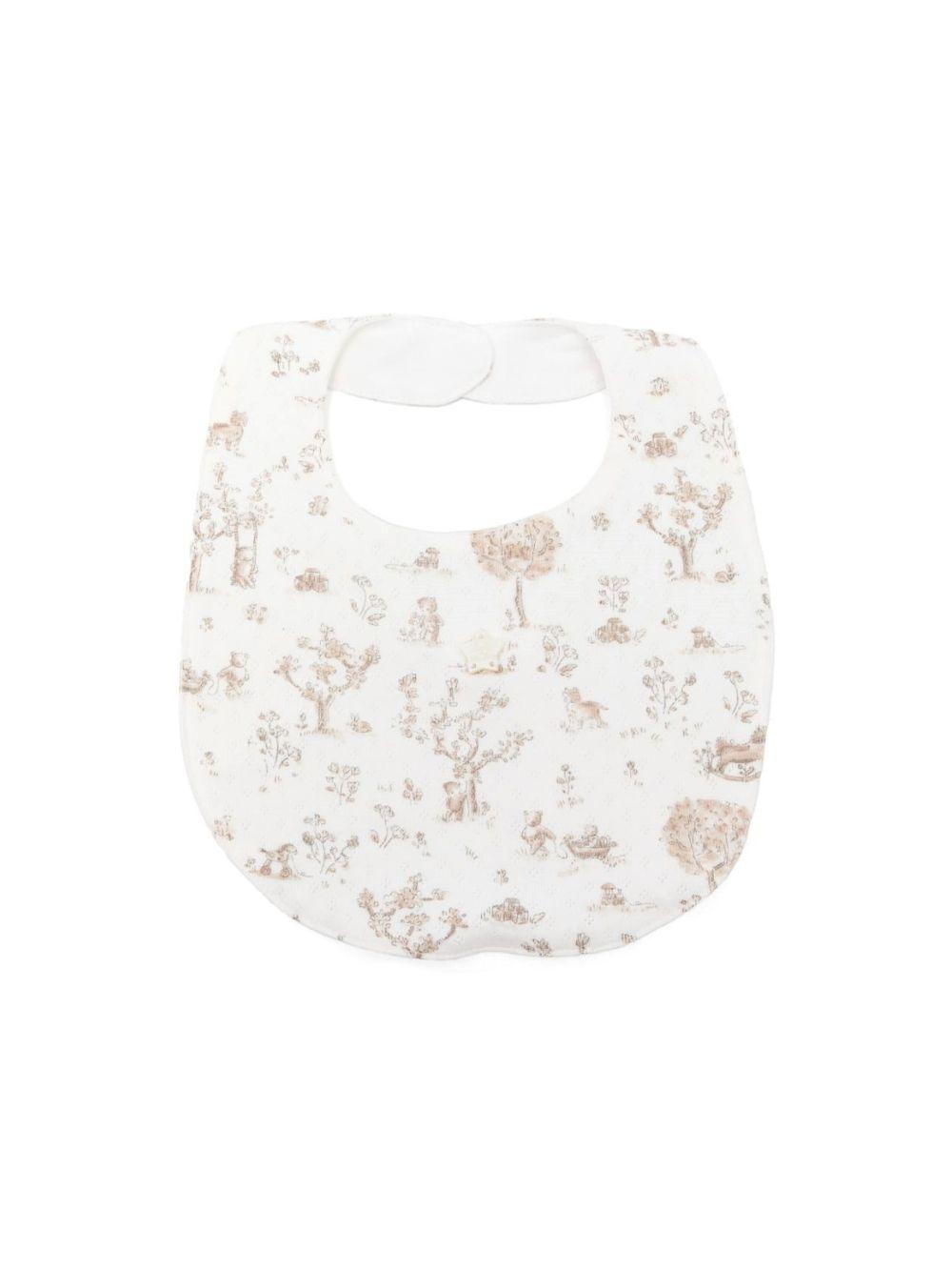 Bavaglino per neonati Tartine & Chocolat bianco con stampa con orsetto CC79020 13 TArtine & Chocolat 