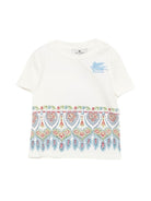 T-shirt per neonati Etro Kids bianca con stampa grafica GY8561 Z3672 102 ETRO KIDS 