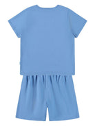 Set pigiama Luvis per bambino Molo azzurra con stampa smile 6S26R401 5615 MOLO KIDS 
