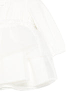 Abito per neonata Elisabetta Franchi La Mia Bambina bianco con ruches ENAB0760CA235 0004 ElISABETTA FRANCHI KIDS 