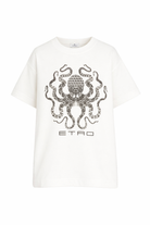T-shirt per bambino Etro Kids bianca con stampa polpo GY8P31 Z3672 102NE ETRO KIDS 