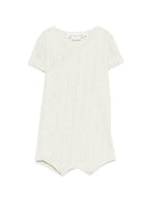 Tutina per neonati Bonpoint verde con lavorazione pointelle S06ONIK00010 041C BONPOINT KIDS 