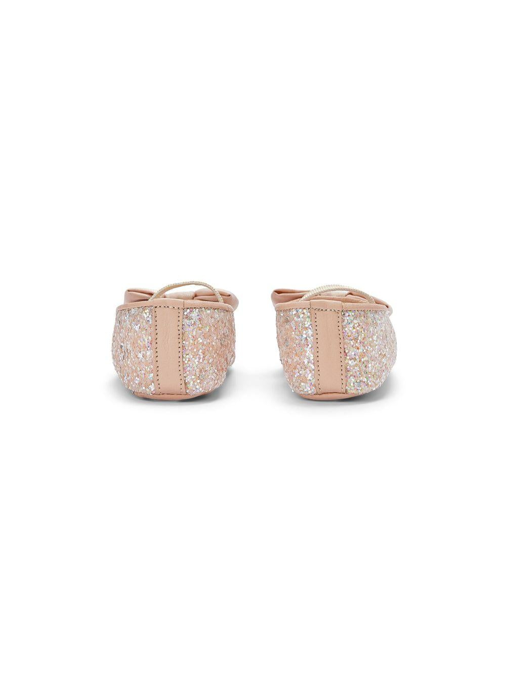Ballerine per neonata BabyWalker beige con glitter con fiocco PB1645 NUDE BABYWALKER KIDS 