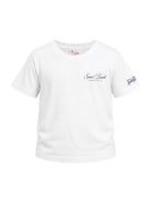 T-shirt per bambino MC2 Saint Barth Kids bianca con stampa logo PRL0001 00931L MC2 ST. BARTH KIDS 