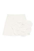 Gonna per bambina Douuod Kids bianca con dettaglio fiori DY7A71 P0589 101 DOUUOD KIDS 