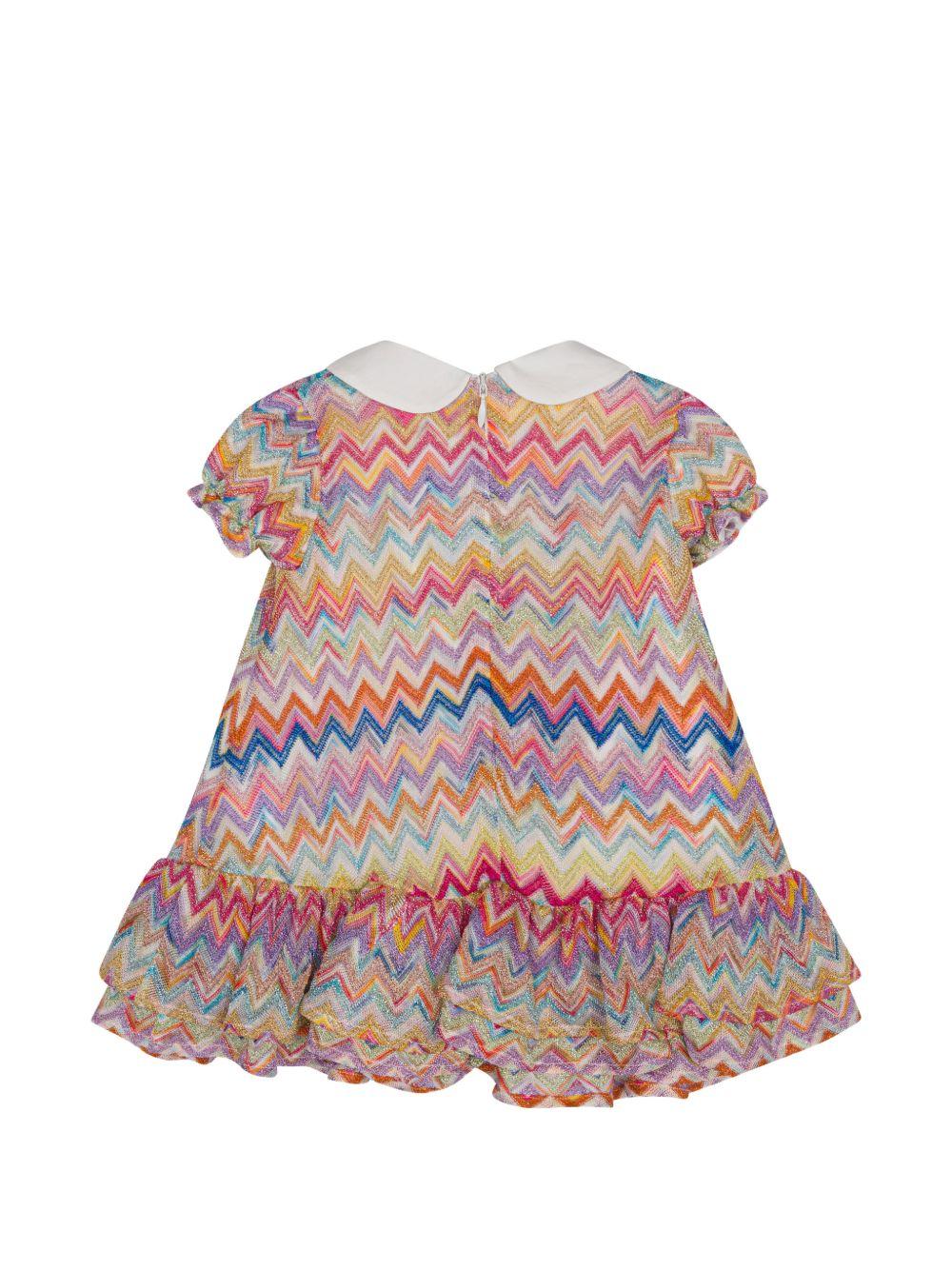 Abito per neonata Missoni Kids multicolore con ruches MY1031 Q0107 999 MISSONI KIDS 