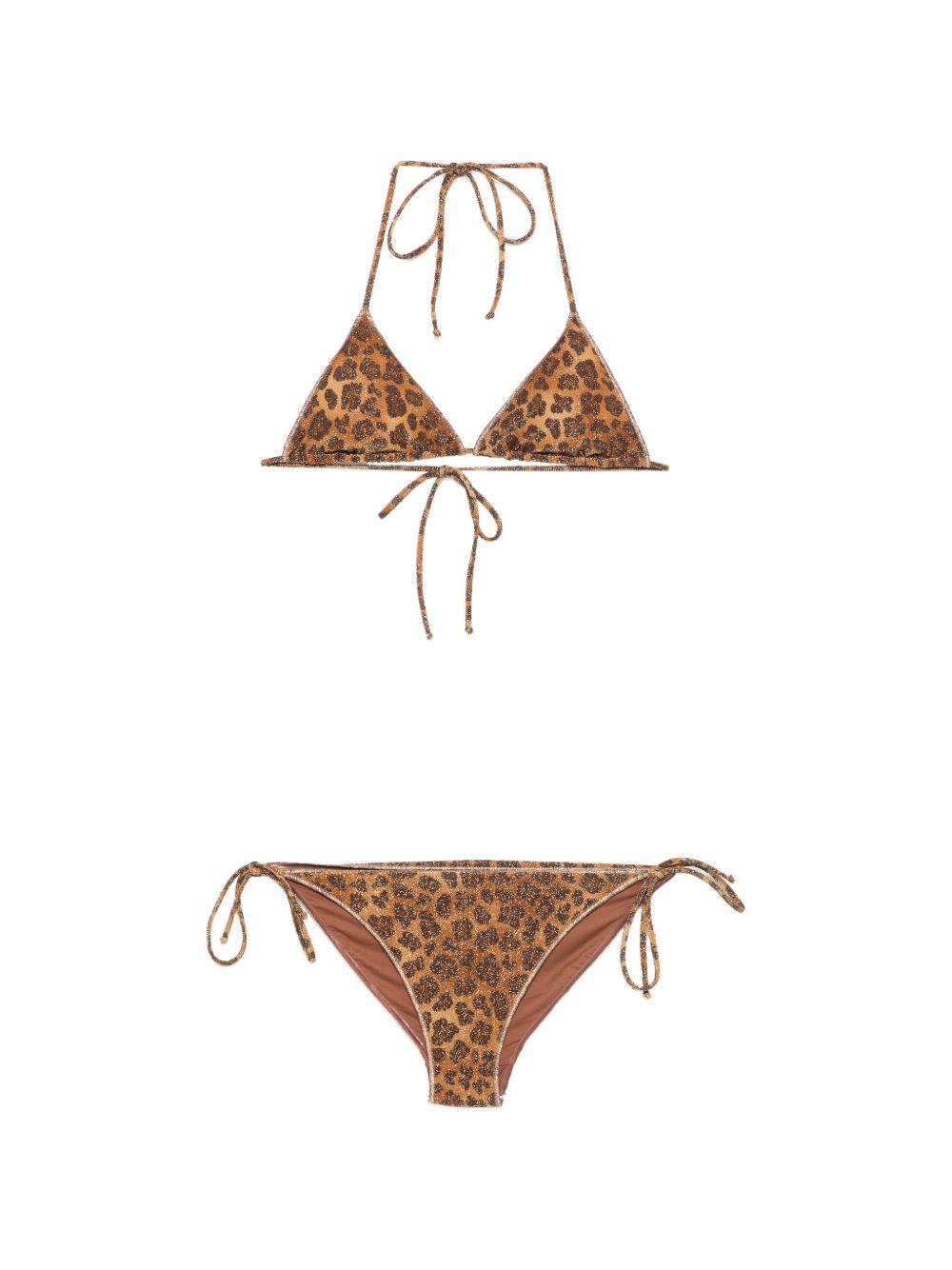 Costume per donna MC2 Saint Barth marrone con stampa animalier leopardata LVY0002 00091L MC2 ST. BARTH 