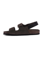 Sandali per bambini Bonpoint marroni con cinturino a strappo S06BSOL00005 046 BONPOINT KIDS 
