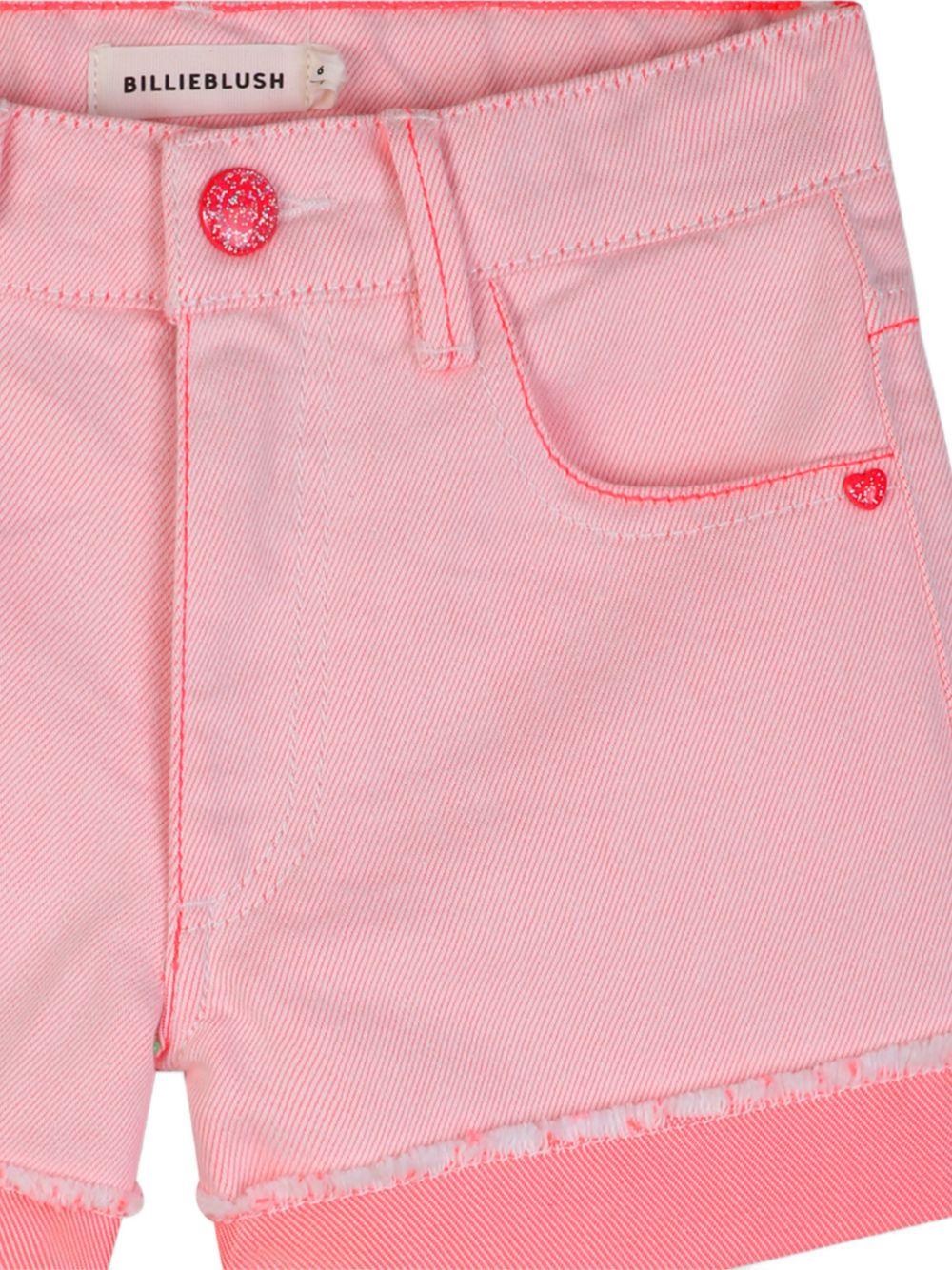 Shorts per bambina Billieblush rosa con tasche in paillettes U21879 S51 BILLIEBLUSH KIDS 
