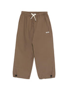 Pantaloni sportivi per bambino MSGM Kids marroni con logo sul davanti S6MSJUPA162 094 MSGM KIDS 