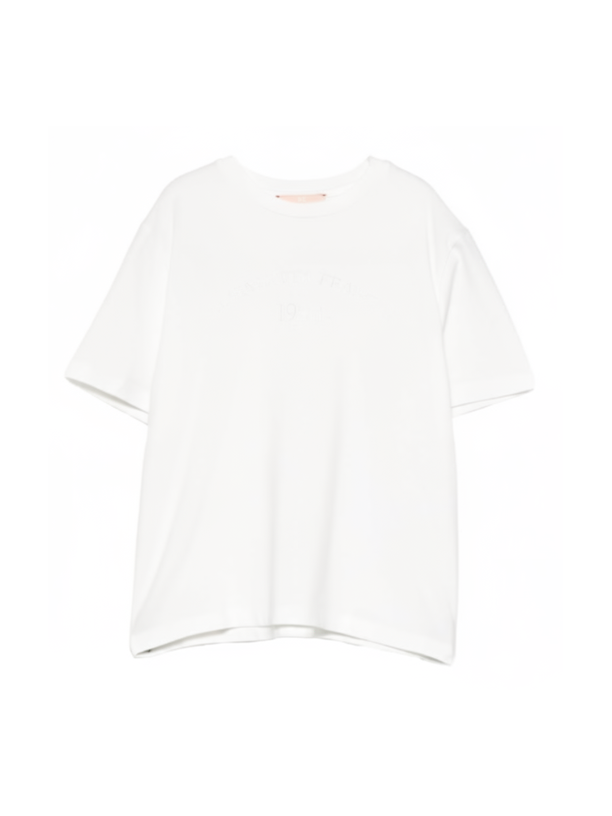 T-shirt per bambina Elisabetta Franchi La Mia Bambina bianca con logo sul davanti EFTS2570JE006 0135 ElISABETTA FRANCHI KIDS 