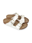 Ciabatte per bambina Birkenstock Kids Arizona bianche con doppia chiusura con fibbia 1029456 PEARL BIRKENSTOCK KIDS 