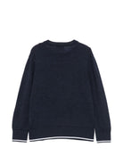 Maglione per bambino Paul & Shark Kids blu con bordi a contrasto WUW005LHE88 42370 PAUL & SHARK KIDS 