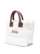 Borsa tote Colette MC2 Saint Barth bianca con applicazione con lettere COL0001 00326L MC2 ST. BARTH KIDS 