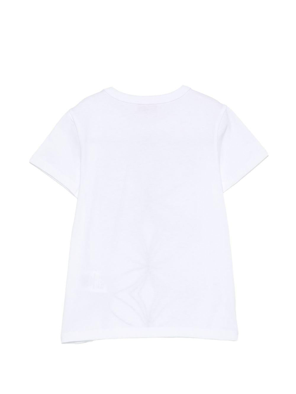 T-shirt per bambina Emilio Pucci Kids bianca con dettagli paillettes PZ8B01 Z3672 100NE EMILIO PUCCI KIDS 