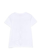 T-shirt per bambina Emilio Pucci Kids bianca con dettagli paillettes PZ8B01 Z3672 100NE EMILIO PUCCI KIDS 