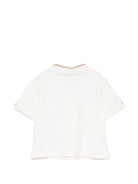 T-shirt per neonato Emporio Armani Kids beige con logo aquila sul davanti EB001322 AF16641 U0003 EMPORIO ARMANI KIDS 