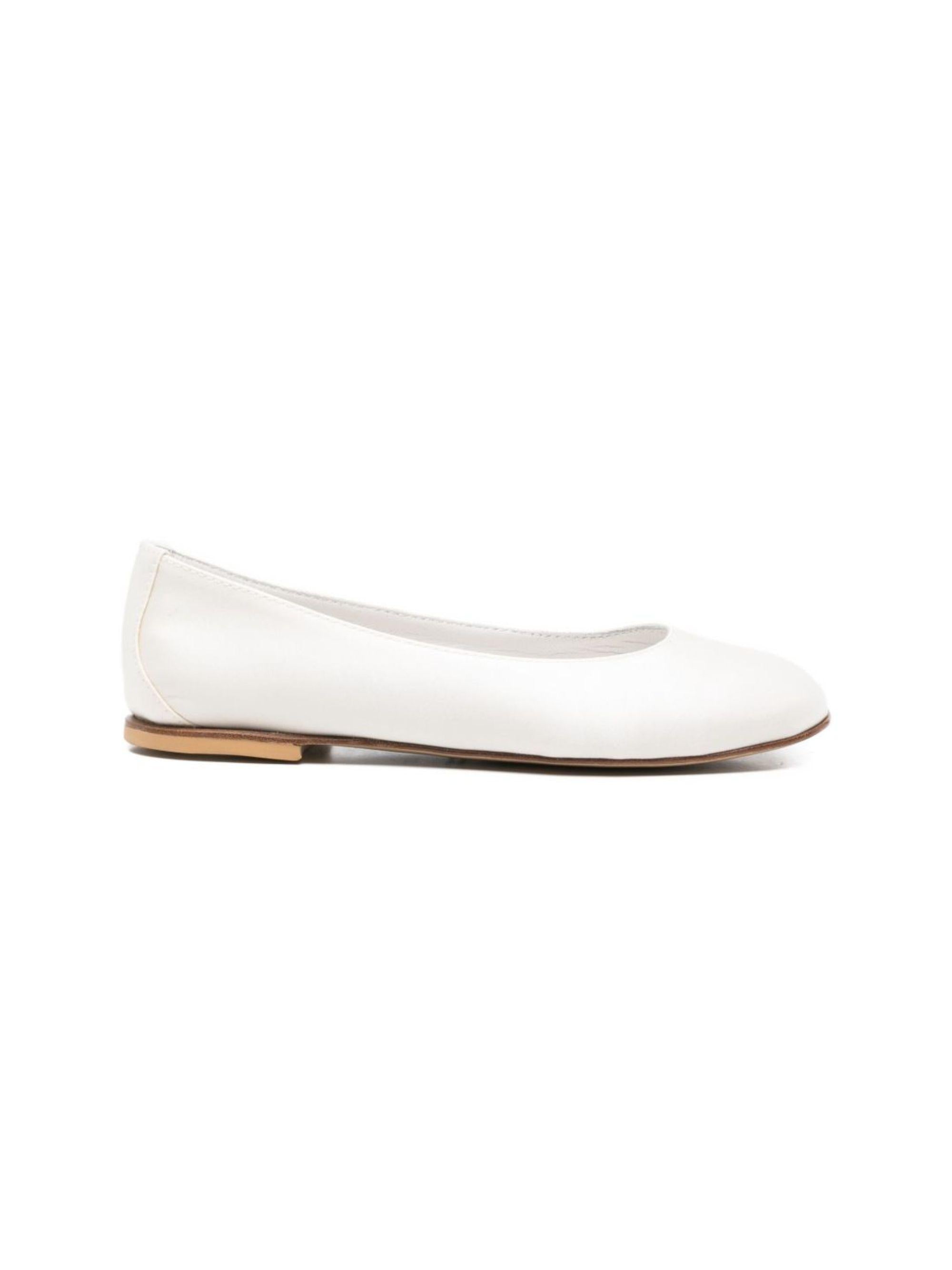 Ballerine per bambina Andrea Montelpare bianche con finitura satinata MT11853 VAR1 MONTELPARE TRADITION KIDS 