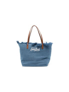 Borsa da spiaggia MC2 Saint Barth denim con dettaglio frange CBF0001 00436L MC2 ST. BARTH KIDS 