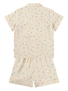 Pigiama Lexi per bambina Molo beige con motivo cuori 6S26R503 9537 MOLO KIDS 