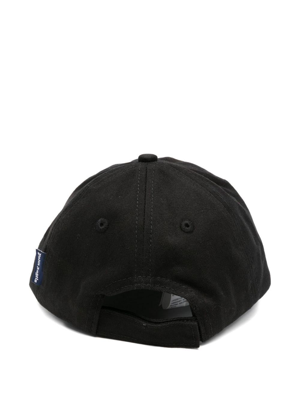 Cappello per bambino  Palm Angels Kids nero con stampa logo PBLB002F25FAB001 1040 PALM ANGELS KIDS 