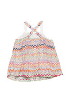 Top per bambina Missoni Kids multicolore con motivo a zig-zag MY5A02 Q0107 999 MISSONI KIDS 
