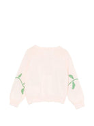 Cardigan per neonata Molo rosa con ricamo floreale 4S26K301 9832 MOLO 