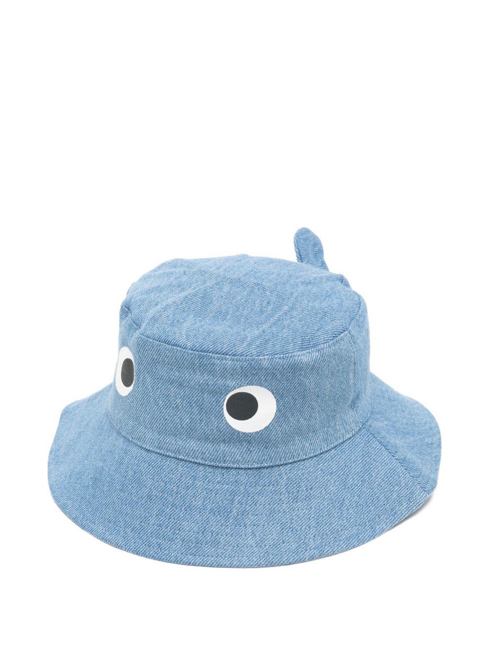 Cappello bucket per bambino Stella McCartney Kids in denim con applicazione TY0P97 Z0746 601 STELLA McCARTNEY KIDS 