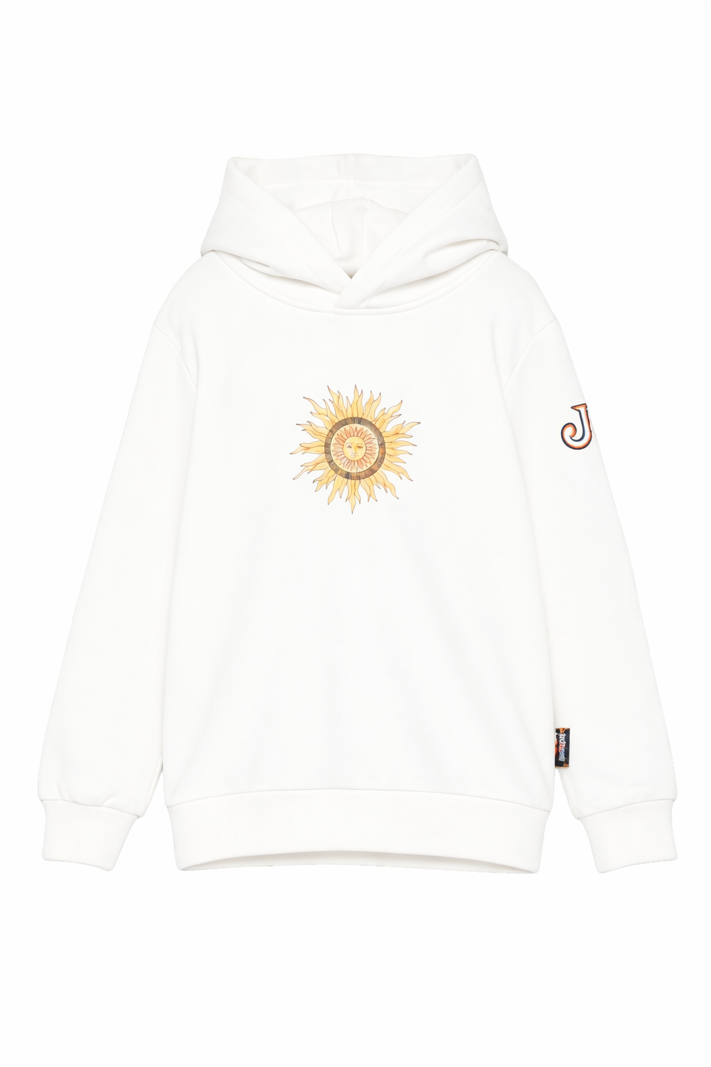 Felpa per bambino Just Cavalli Kids bianca con dettaglio sole JBP26073FE PRISTINE ROBERTO CAVALLI KIDS 