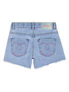 Pantaloncini per bambina BillieBlush blu con decorazioni in cristallo U21873 Z18 BILLIEBLUSH KIDS 