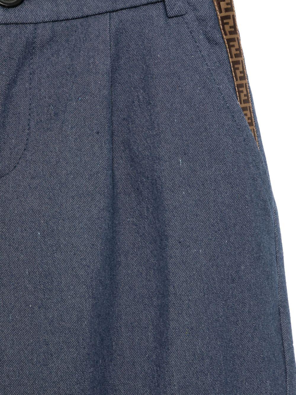 Pantaloni per bambino Fendi Kids grigio modello classico JMF497 AS61 F0QG0 FENDI KIDS 