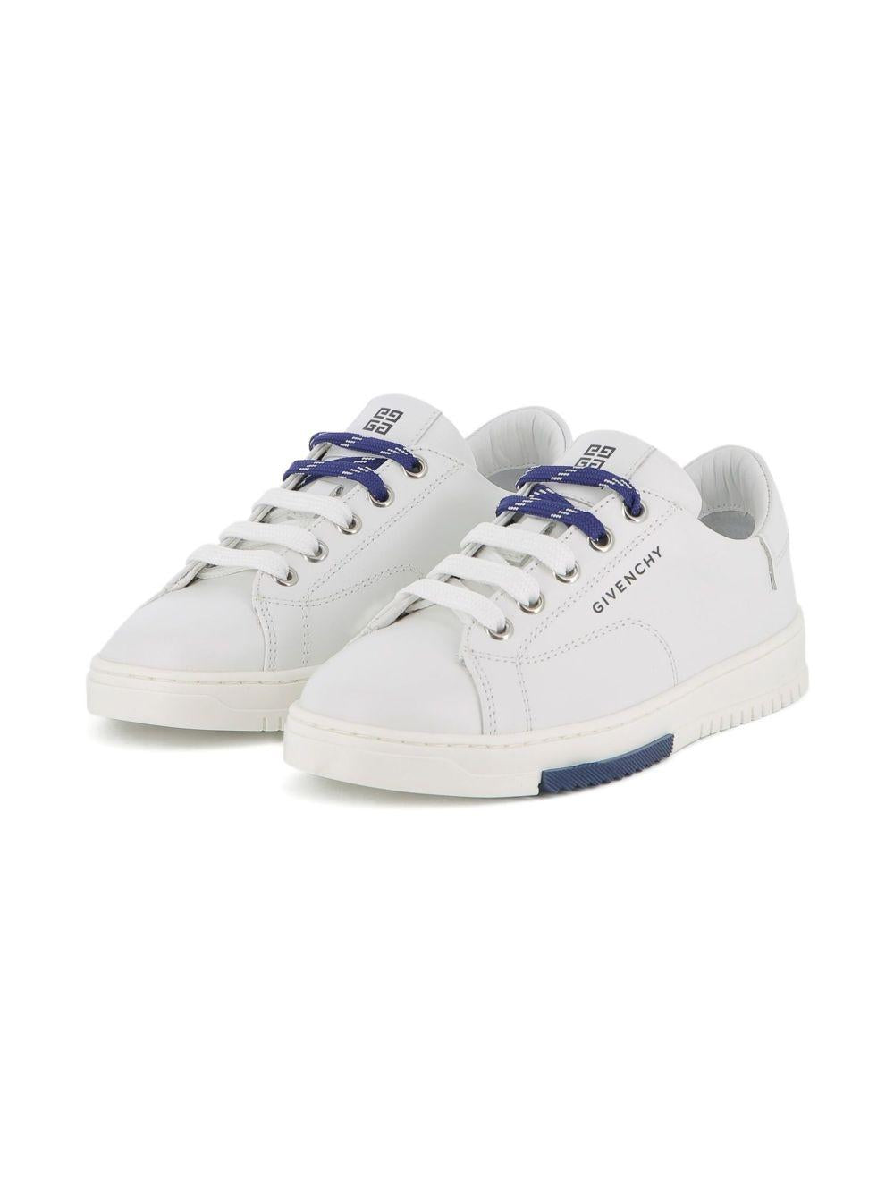 Sneakers per bambino Givenchy Kids bianche con logo goffrato H31042 10P GIVENCHY KIDS 