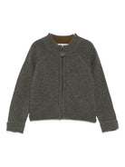 Cardigan per neonato Bonpoint grigio a coste con cerniera W05YCAK00003 245 BONPOINT 